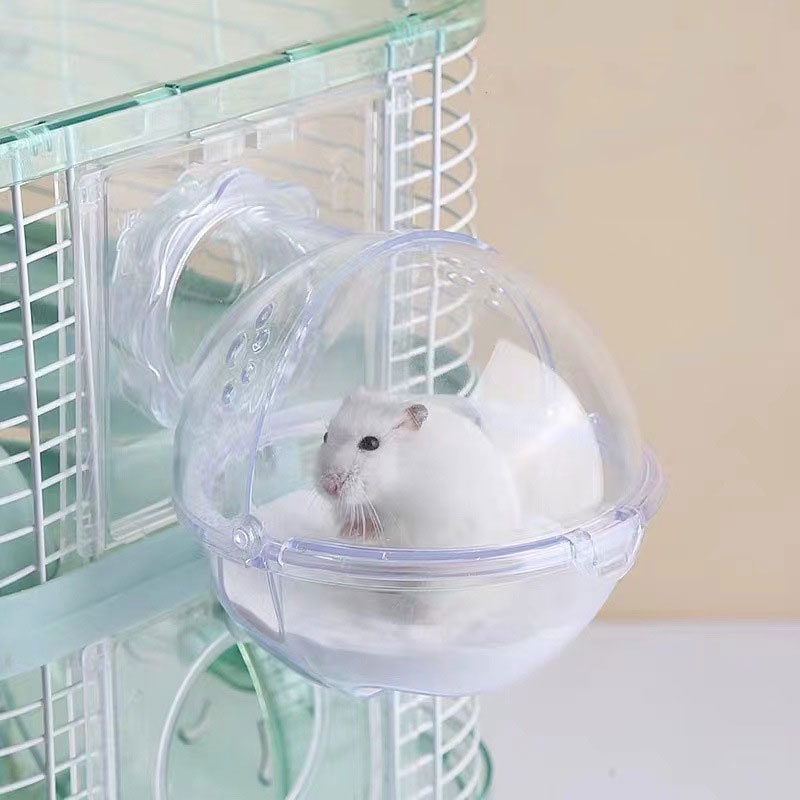 Banheiro Hamster Externo Ninho Dorminhoco Tigela De Comida