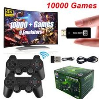 X8 sistema duplo android jogo vara 4k mini console de jogos de vídeo 64gb  10000 jogos