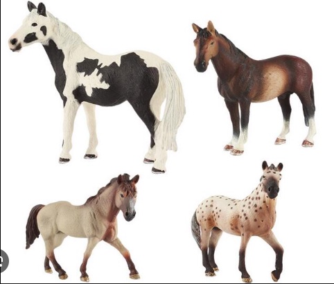 TOYANDONA Cavalo Appaloosa Cavalo De Brinquedo Realista Cavalo De Simulação  De Brinquedo Figura Do Cavalo Recheio De De Páscoa Brinquedos De Animais