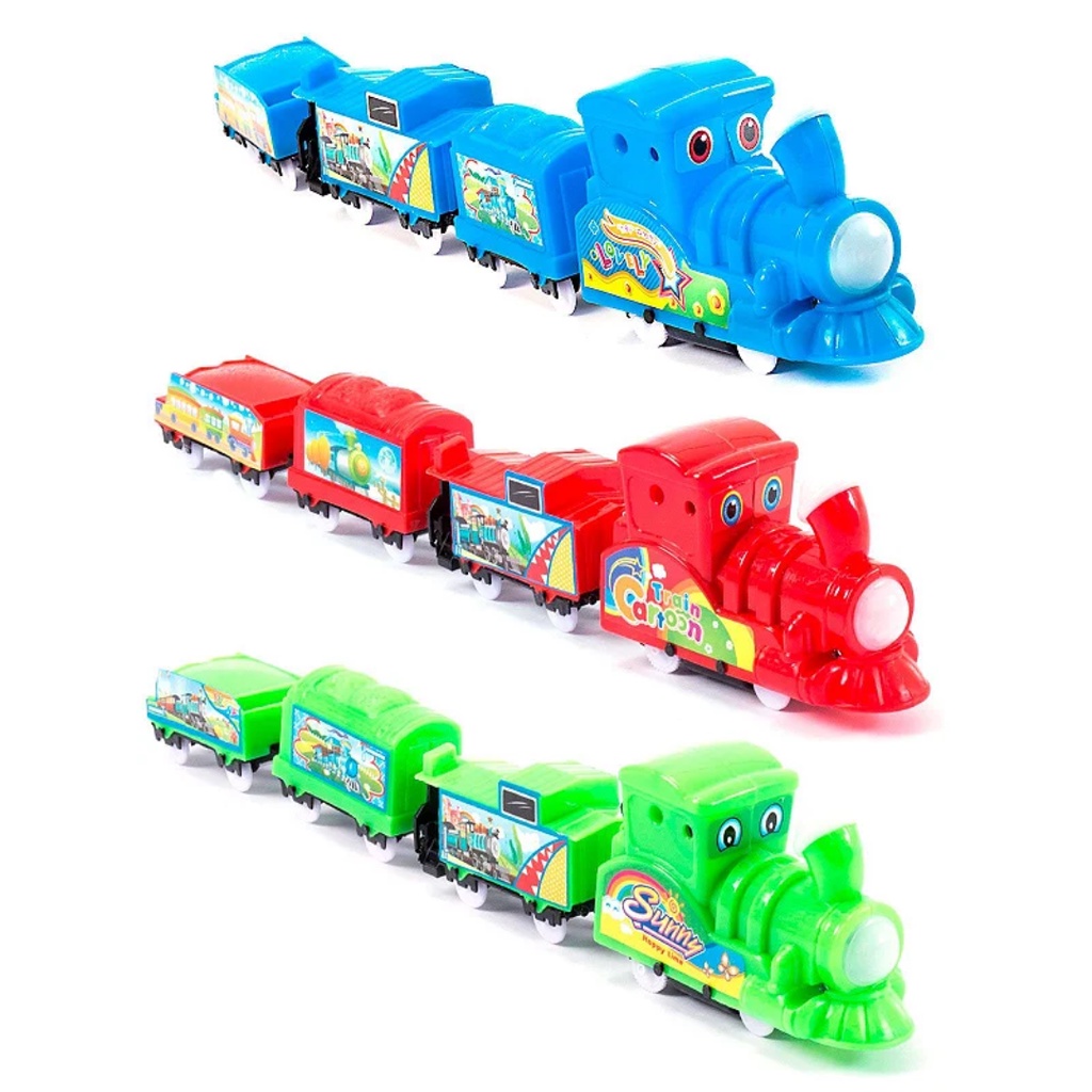 Trem Brinquedo Locomotiva Luz E Som Infantil Com 3 Modelos | Shopee Brasil