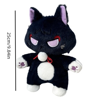 25cm Jogo Genshin Gato Preto Fluffy Impact Wanderer Pet Brinquedos de  pelúcia Scaramouche Cat Cosplay Boneca Macio Travesseiro Recheado Presente  Para Crianças - AliExpress