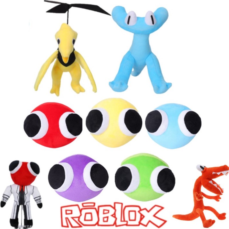 7pcs Roblox Rainbow Friends Minifigure Funny Assembled Mini