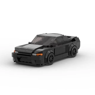 MOC Movie Initial D Nissan GTR R32 Super Racing Cars Building Blocks Brinquedos Para Crianças Meninos E Meninas Compatíveis Com Tijolos Técnicos Lego