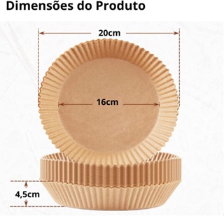 50pcs Air Fryer Paper Air Fryer Papel fritadeira descartável