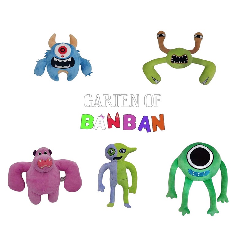 Garten Of Banban Novos Personagens Brinquedos De Pelúcia Xerife Caracol De  Sapo Três Olhos Bonecas Recheadas Presente Para Crianças Decoração De Casa  - Desconto no Preço
