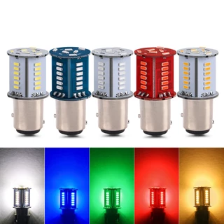 LED BAY15D P21/5W Luz De 2 Pólos 1157 Pisca-Freio Seqüencial E Estroboscópio De Traseiro Para Estacionamentos Lâmpada De Sinalização De Volta Da Motocicleta DC12V Branco Vermelho