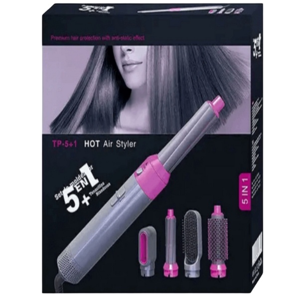 Air Styler Escova Secador De Cabelo 5 Em 1 Secador Elétrico Pente Cabelo  Curling Varinha Kit Escova Destacável Varinha Curling Ferramenta Salon  Ferramenta Alisadora De Íons Negativos Modelador De Cabelo - Hot-air