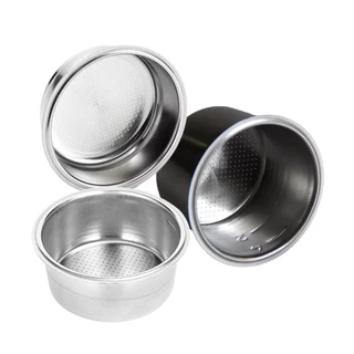 3PCS/SET Aço Inoxidável Camada Única De 51mm De Alta Pressão Breville Delonghi Krups Máquina De Café Filtro Acessórios Porosos Duplos Para Máquinas De Xícara Dupla Aparelhos De Cozinha
