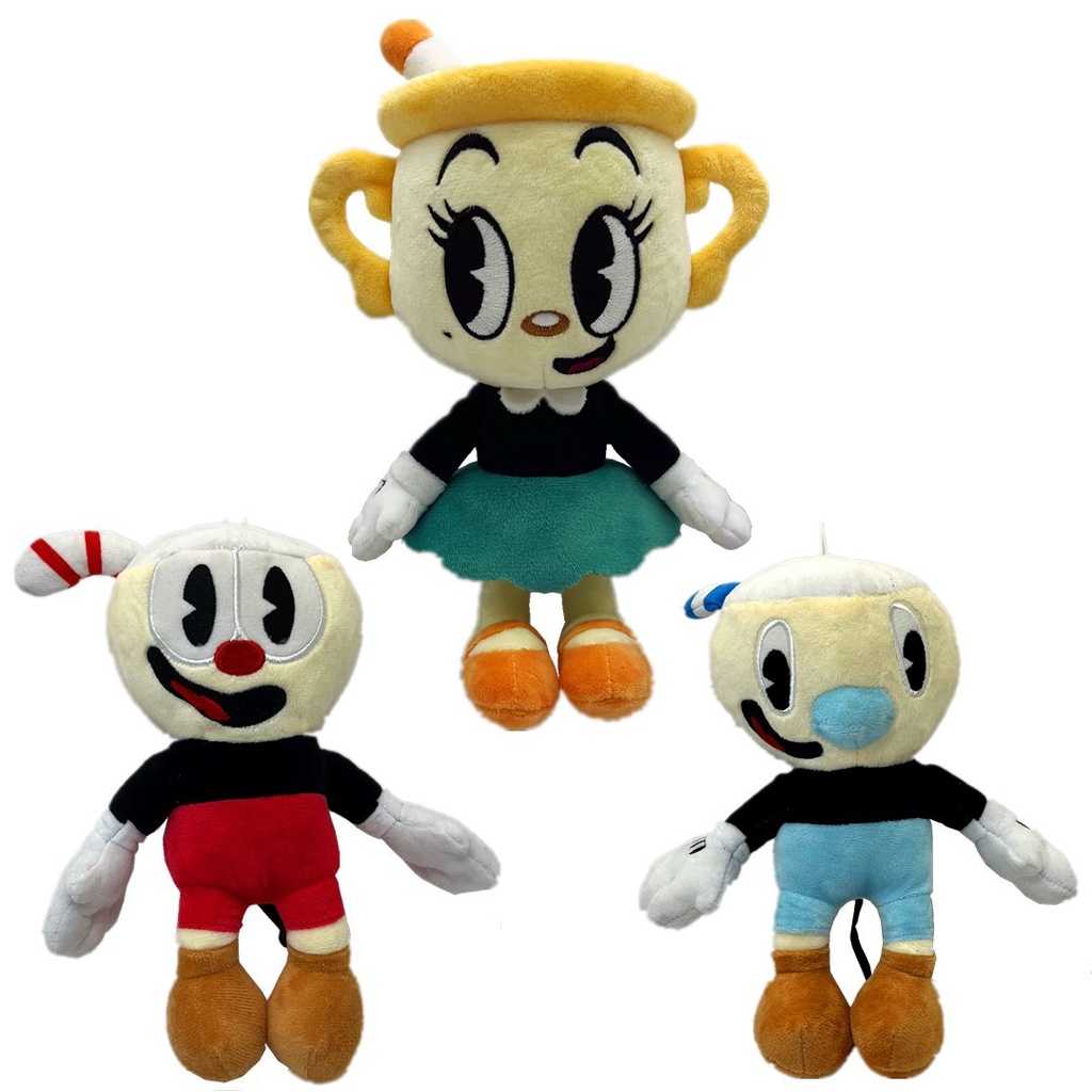Cuphead Show Inspirado Mugman 23cm Brinquedo De Pelúcia