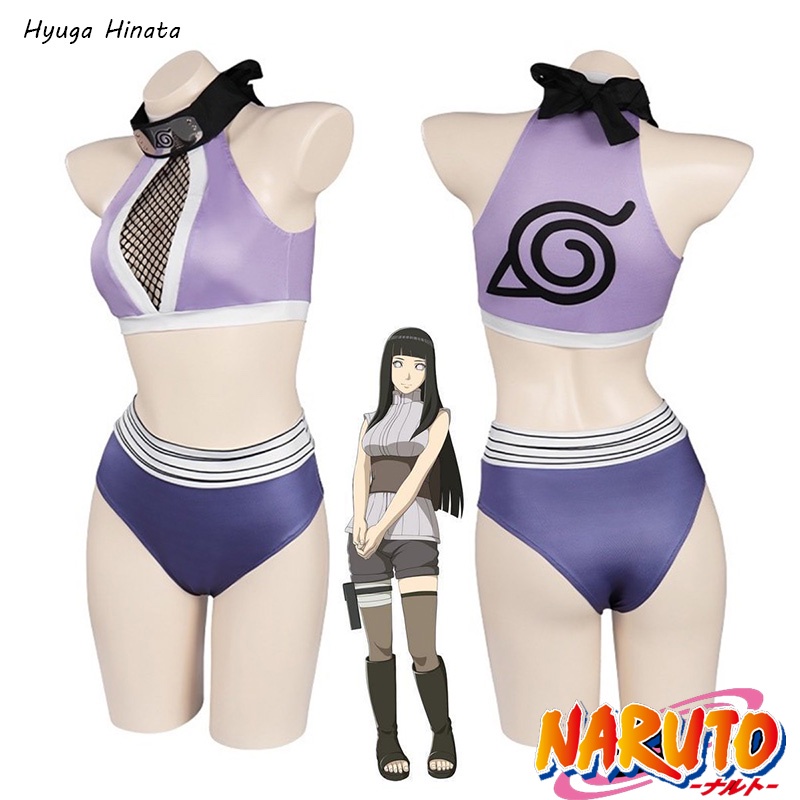 Fato De Banho Inspirado Hyuga Hinata Purpura Para Acessórios Jovens Combinando Com