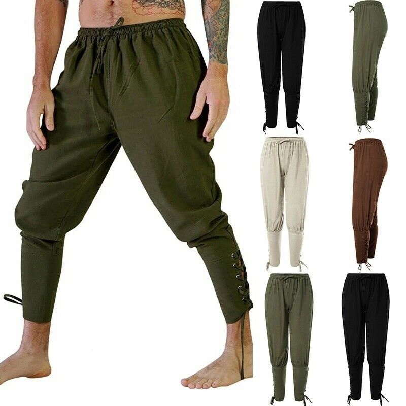 Calça Renascentista Medieval Cosplay Pirata