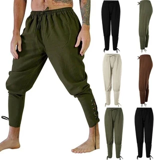Calça Renascentista Medieval Cosplay Pirata