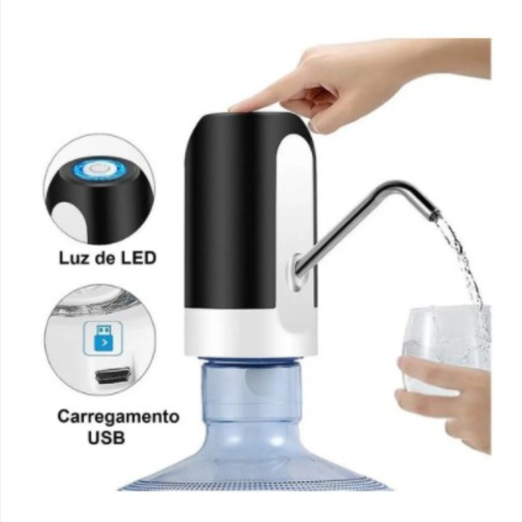 Bomba Automática Para Garrafão Bebedouro s - Recarregável Usb FANG