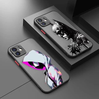 Capa De Telefone Celular Para iPhone Marvel Gwen Cool Girl Dark Knight Batman Matte Apple 13 12 11 PRO MAX MINI 6S 6 7 8 PLUS X XR XS Pele Polida