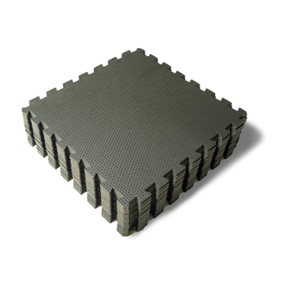 Kit 20 Placa Tatame Tapete Eva preto 50x50x10mm