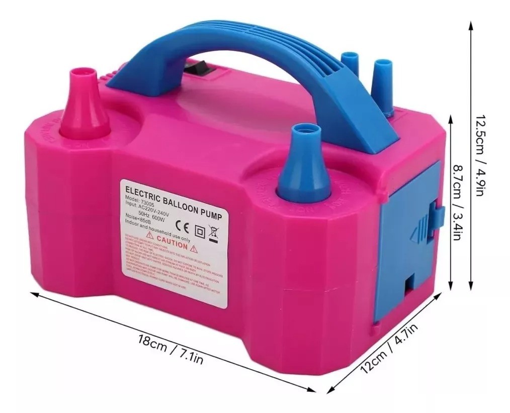 Bomba Elétrica Compressor Encher Bolas Balões Festa Inflador 110V ...