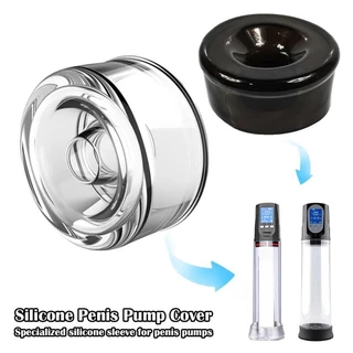 Manga De Silicone Bomba Pênis Cilindro Anel Extensor Trainer Acessórios Ereção Ampliador Exercitador Brinquedos Sexuais 