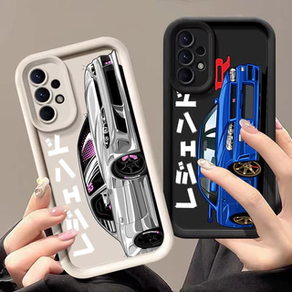 Capa De Telefone Para Carro Esportivo JDM GTR Dos Desenhos Animados Samsung Galaxy A55 A54 5G A52 A53 A72 4G A35 A34 A32