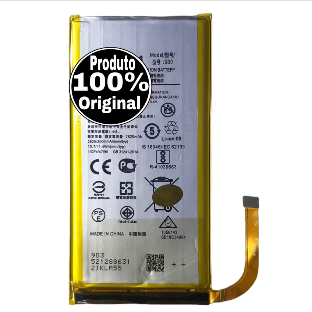 Bateria Moto G7 Motorola Xt1962 Jg30 org novo pronto entrega p | Shopee ...