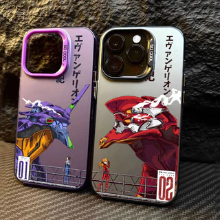 Neon Genesis Evangelion 01 02 Anime Capa De Telefone De Luxo Para Samsung S25 Ultra S23 S24 FE A55 5G Qualidade Galaxy S