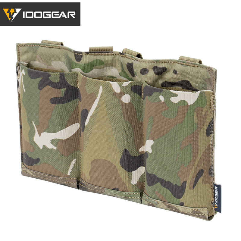 IDOGEAR Tactical for 556 223 Mag Pouch MOLLE Modulaire Triple Ouvert