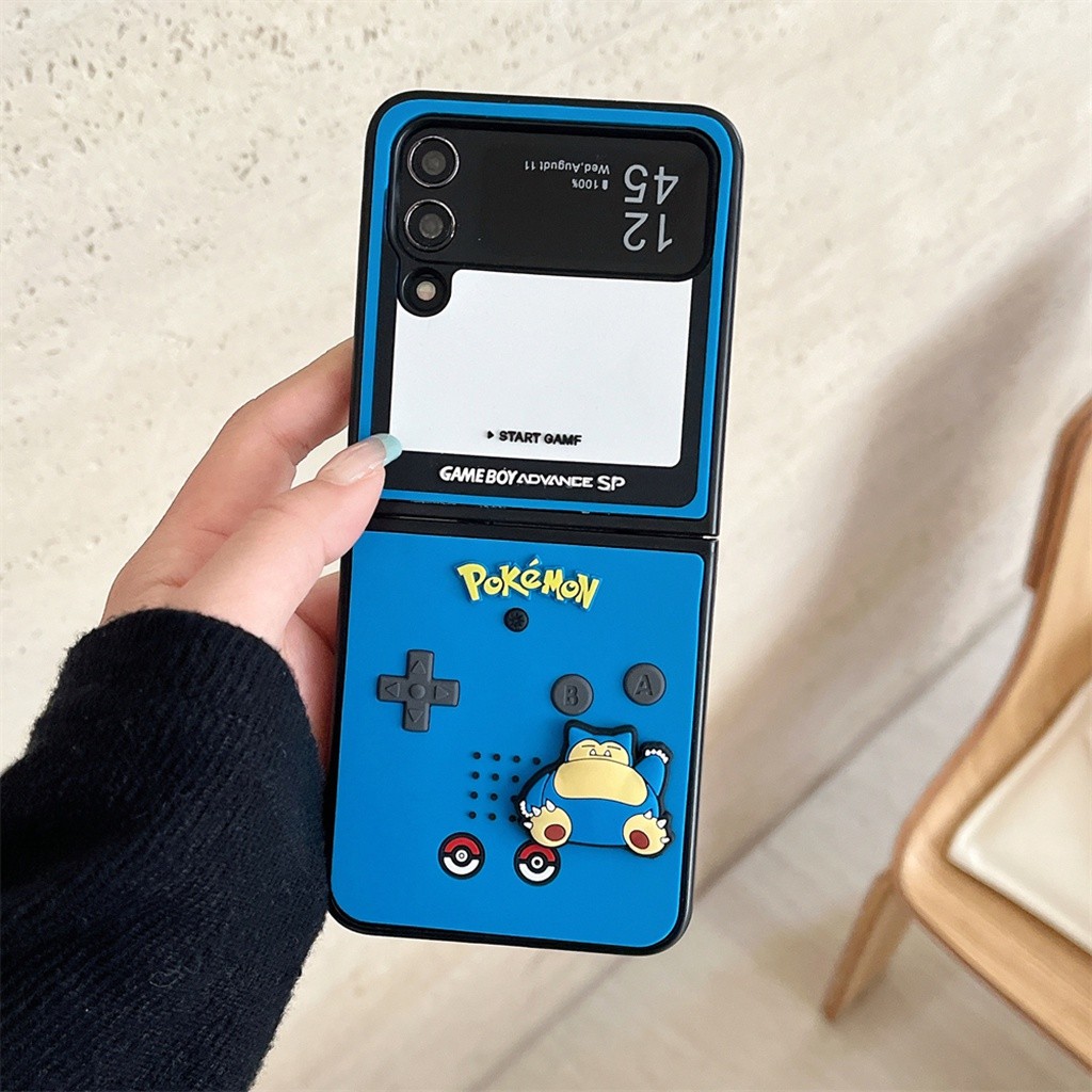 Para Samsung Z Flip ZFold Criativo Pokémon Gameboy Design