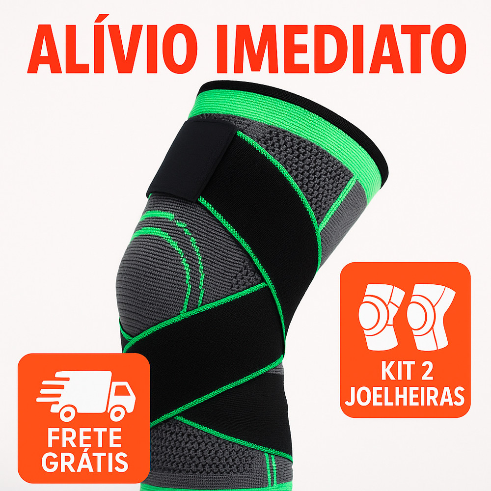 Kit 2 Joelheiras de Compressão Ortopédica para Artrose | Shopee Brasil