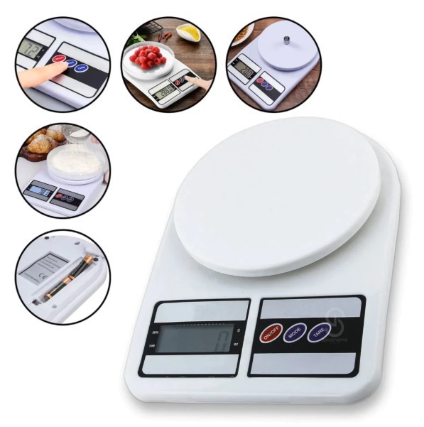 Balança Digital SF-400 10kg Precisão 1g p/ Cozinha e Dieta