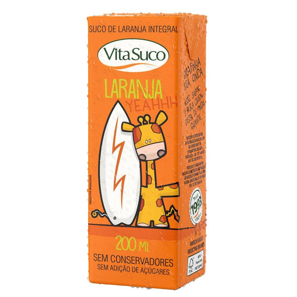 Suco de Fruta Caixinha VITA SUCO Laranja 100% Natural e Integral Sem ...
