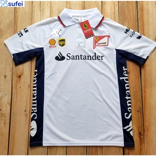 Camisa Ferrari Santander Gola Polo Varias cores Dry Fit Secagem Rapida Pronto Entrega