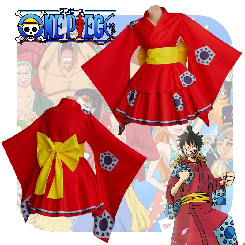 Capa Kimono One Piece Luffy Com Faixa