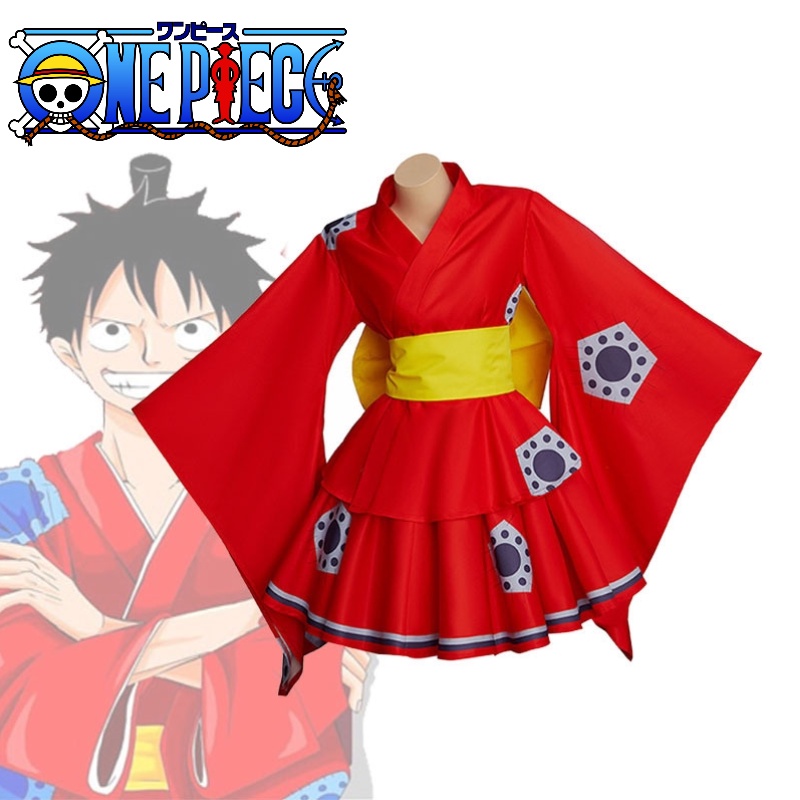 FILM RED Anime Cosplay Costume Kids Boy Women Anime Luffy Wano Arc Nico  Zoro Uta Nami Kimono Yukata Hat Outfit Halloween - AliExpress
