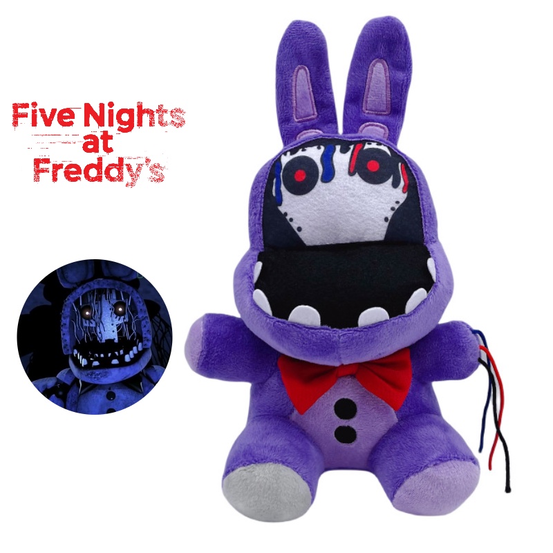 FNAF Plushies - Todos os personagens (17,78 cm) - (Nightmare Bonnie) -  Estoque EUA - Pelúcia Five Nights Freddy: Chica, Springtrap, Bonnie,  Marionette, Foxy Plush - Freddy Plush-FNAF Plush-Brinquedo infantil de  pelúcia