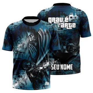 Camisa Grau é Arte Personalizada com Seu Nome