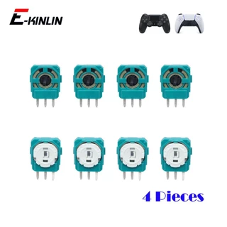 4 Tortas Controlador Joystick Potenciômetros Sensor Reparo Thumbstick Eixo Resistências Botões Laterais Para Sony Playstation 4 5 PS4 5
