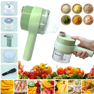 Mini Processador de Alimentos de Cozinha Descascador e Triturador de Alimentos Usb Recarregavel