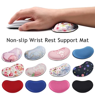 Descanso Para Pulsos Suprimentos De Escritório Apoio Mouse Mãos Pad De Borracha Acessórios De Mesa Antiderrapante Mousepad