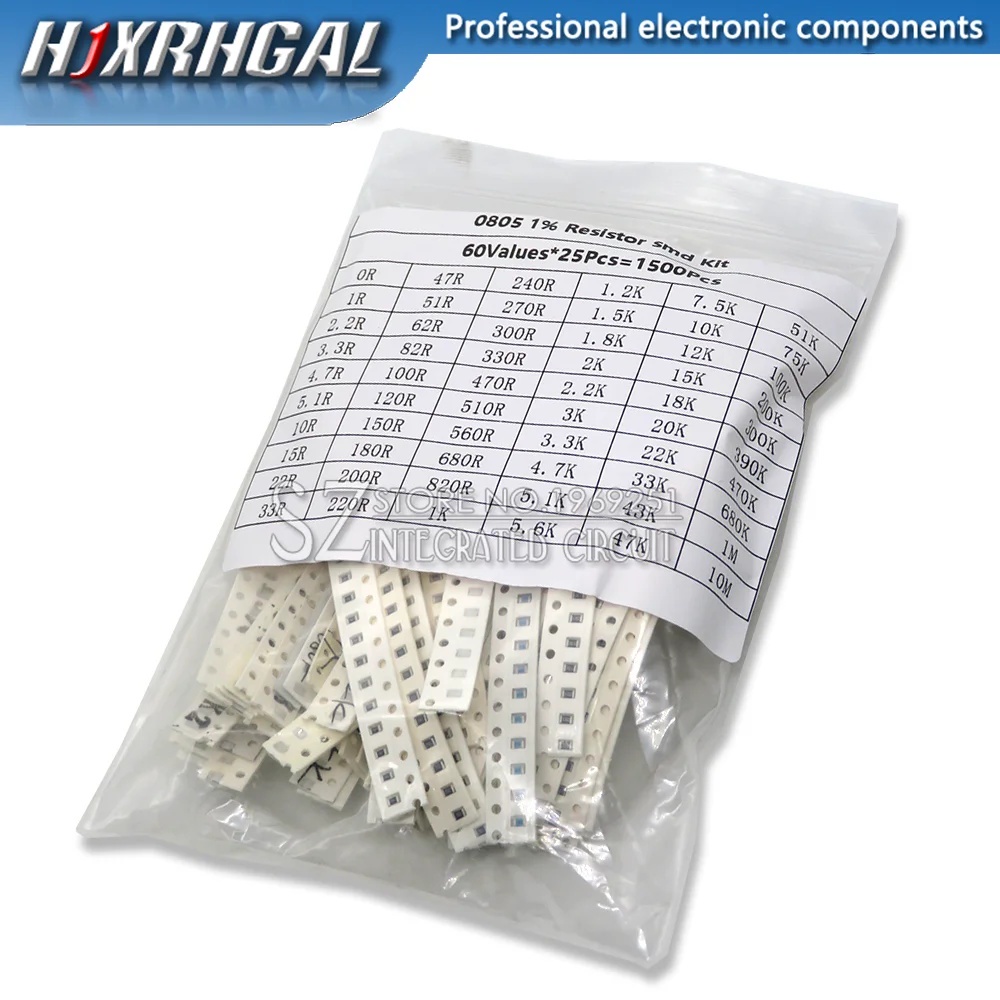 100 SMD Widerstände 1206 – 1K Ohm, 1%, 1/4W – Ideal Zum Löten Und Für Elektronik-Bastler