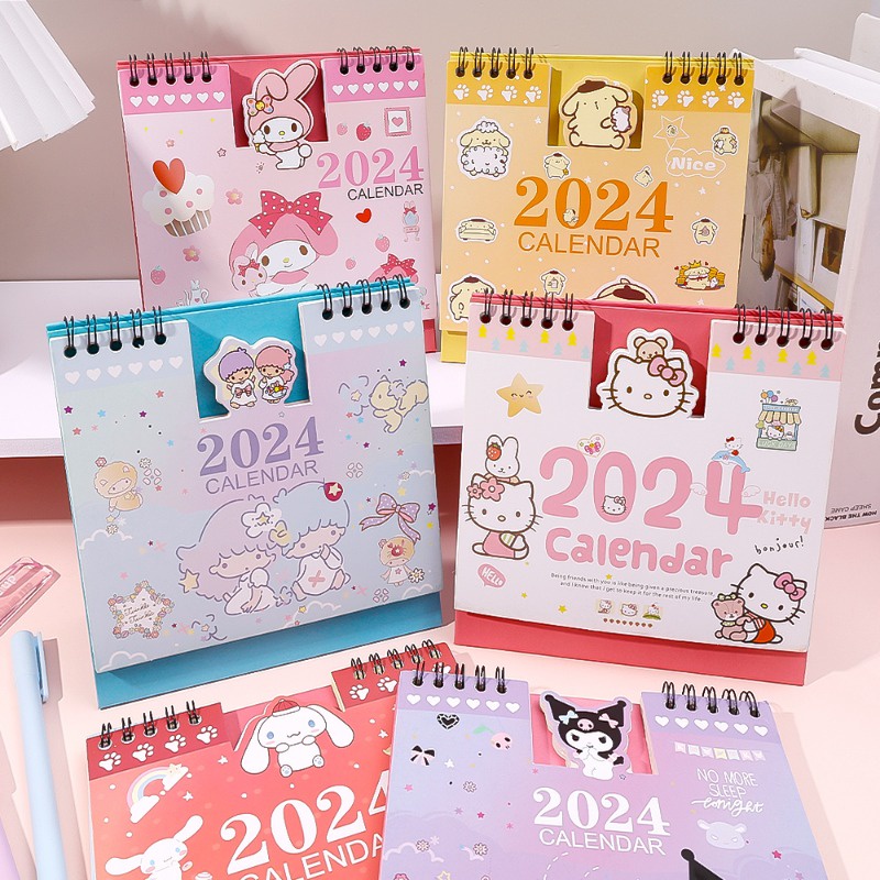 1pc Calendário De Mesa 2024, Coelho Mágico Da Faculdade Rosa Verde-menta  Com Mini Calendário De Estudante De Anime Cartoon Com Adesivo, Notepad De  Conto De Fadas Foil Stamping Planner Fofo - Temu