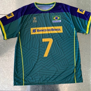 Camisa Brasil Volei 2023 verde Personalizada (nome e número)