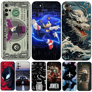 Para Moto Motorola G22 Capa Traseira Em Silicone Macio 4G MotoG22 Protetora Preto Tpu Dólar Engraçado cartoon
