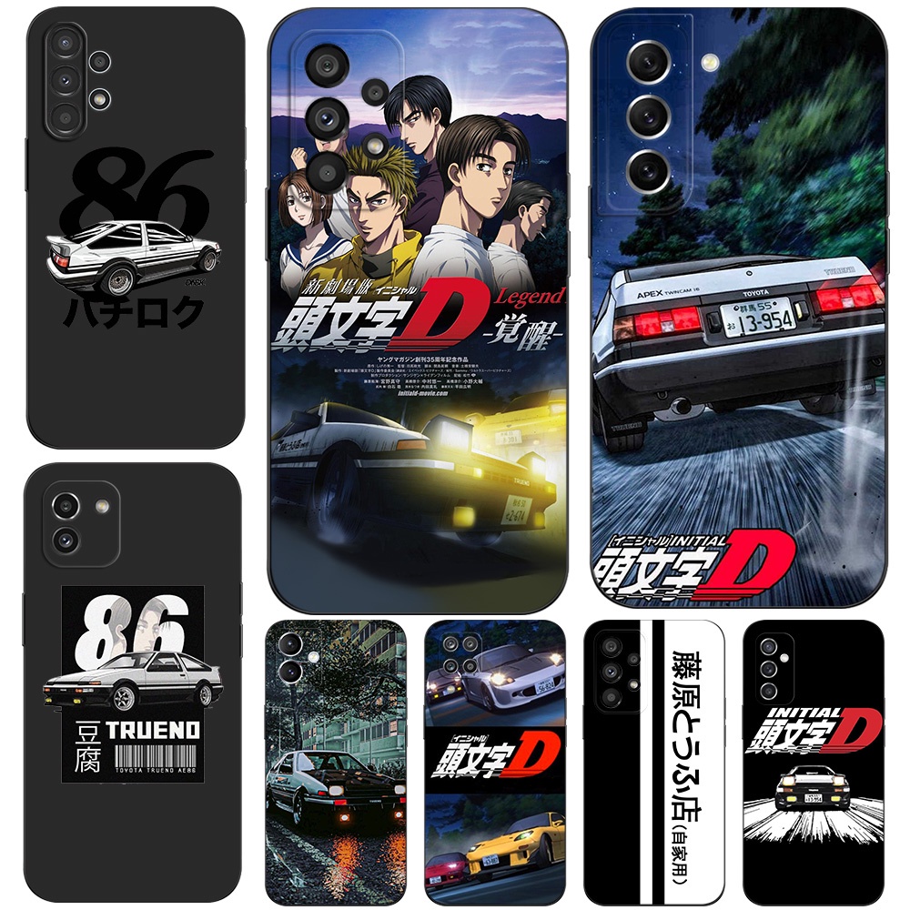 Estojo Para Samsung Galaxy A04 A14 A34 A54 4G 5G Capa De Silicone Macia Telefone tpu Preto Carro D AE86 Inicial