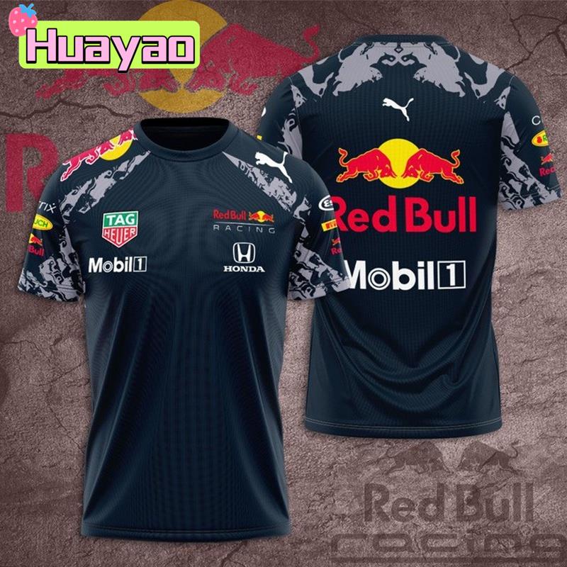 Camiseta Summer Men T shirts Oracle Red Bull Motogp Racing Mobil 1 Tag Heuer Impress o 3D F rmula Uma Equipe Roupas Femininas