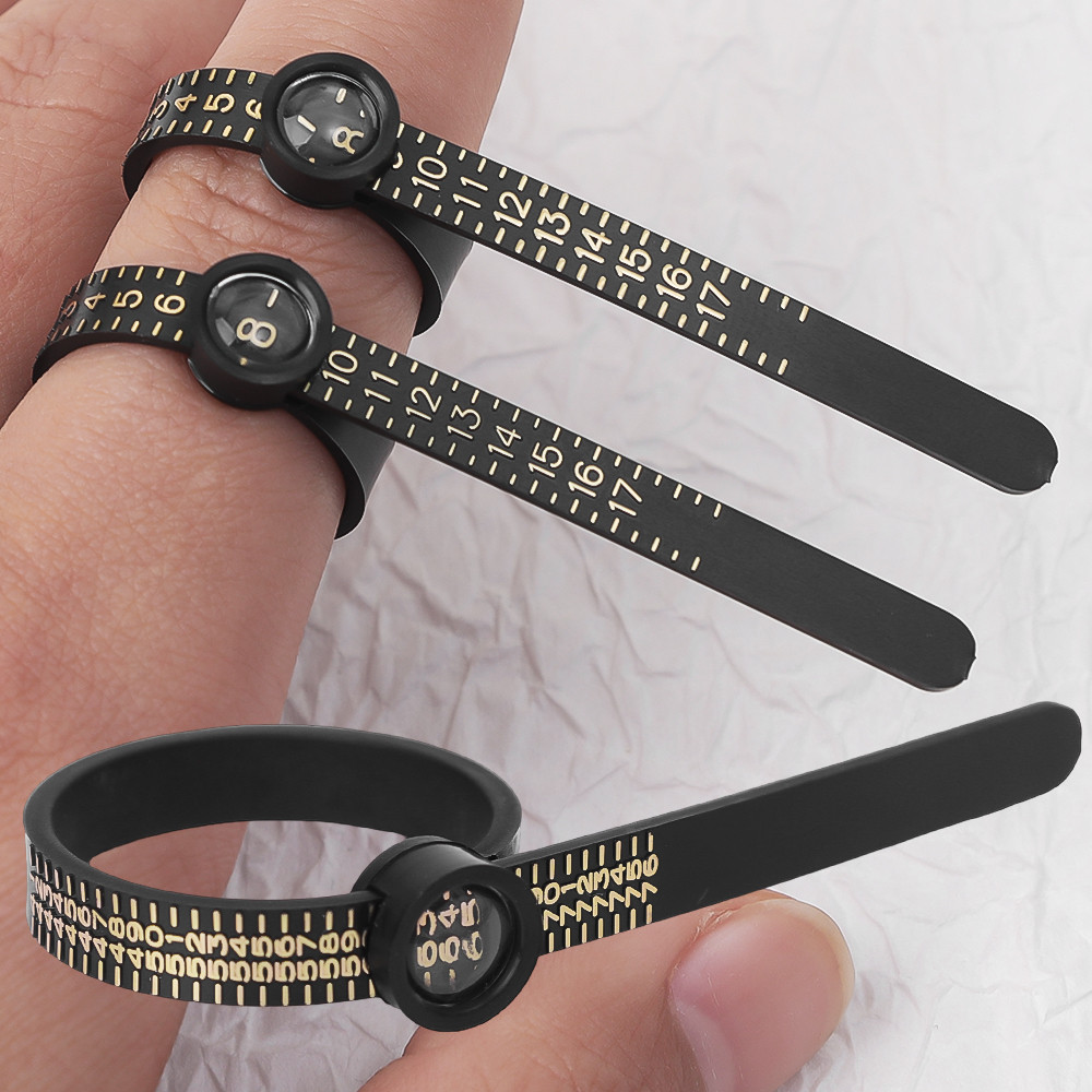 Juego De 19 Tensores Para Ajustar Anillos – Incluye Medidor, Reductores Transparentes Y Espirales, Compatible Con Casi Cualquier Anillo