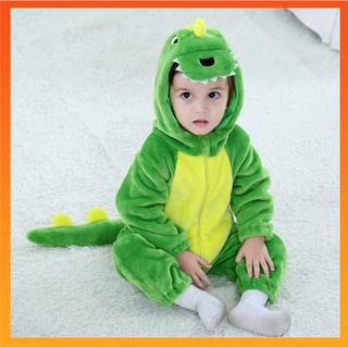 Baby Kigurumi Dinossauro Stitch Cartoon Romper Infantil Kids Cute Lion Animal Jumpsuit Meninas Cosplay Fantasias Pyjama