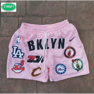 (JING) Shorts De Basquete Masculino De Malha Unissex , Inspirado Em Sublimação Air-cool Para Homens