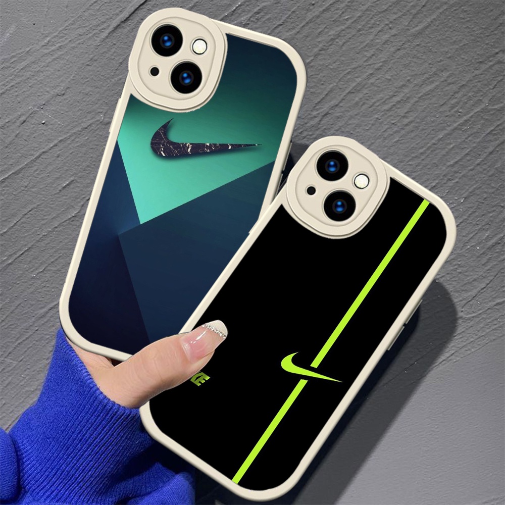 Para iPhone 11 12 13 Mini Pro Max Capa Macia De silicone Líquido TPU M134 Nike Logotipo