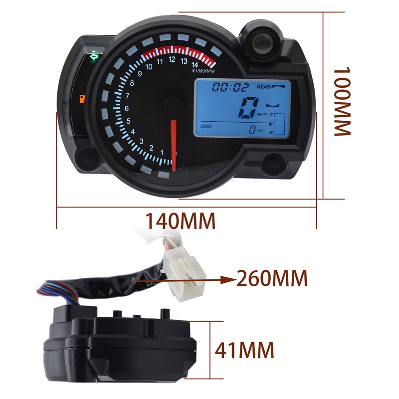 Novo Rx N Lcd Digital Od Metro Veloc Metro Instrumento Universal Para