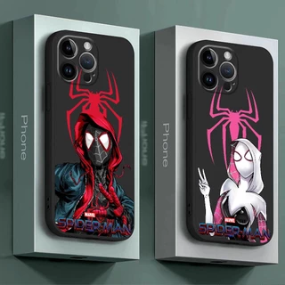 Capa De Silicone Luxo Para Apple Iphone 14 Pro Max 11 8 Plus 7 6s Xr Se 15 13 12 Mini Xs X Marvel Homem Aranha Fofo 6 Caixa