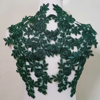 4Pcs Patch De Flor De Renda Applique De Reparação Acessórios Para Vestidos De Noiva DIY 36 * 14cm